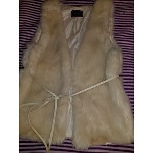 Faux fur vest